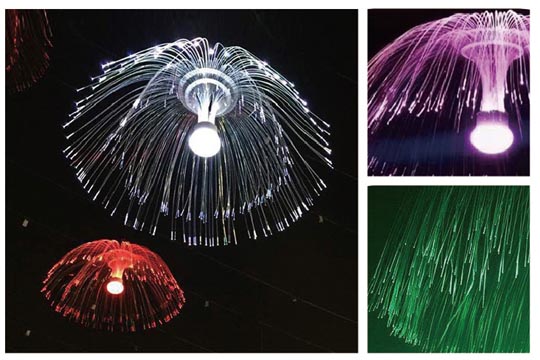 LED FIBER JELLYFISH LAMP 